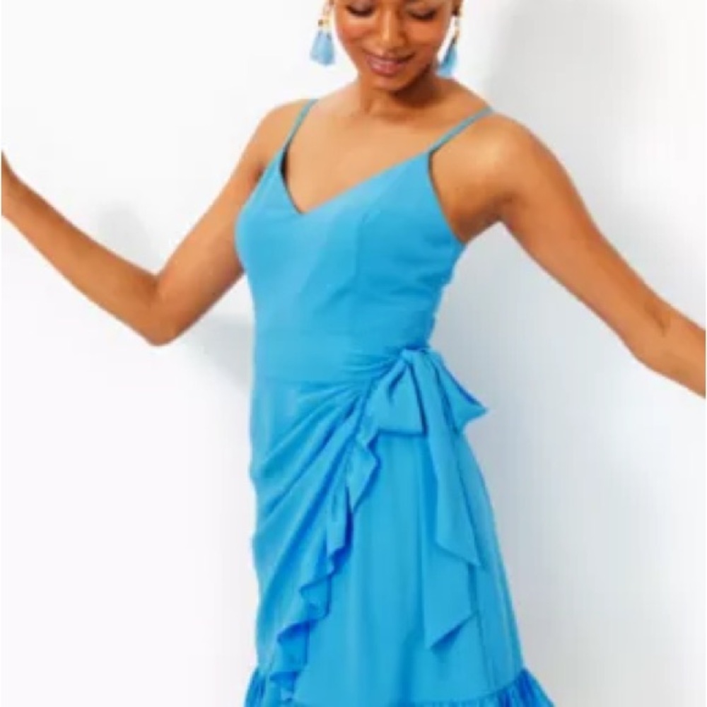 Lilly Pulitzer Alisa Wrap Dress - Lunar Blue